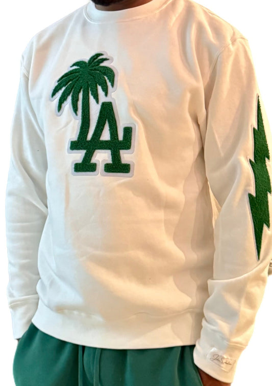 John Sebastian - LA - Sweatshirt - Green & White